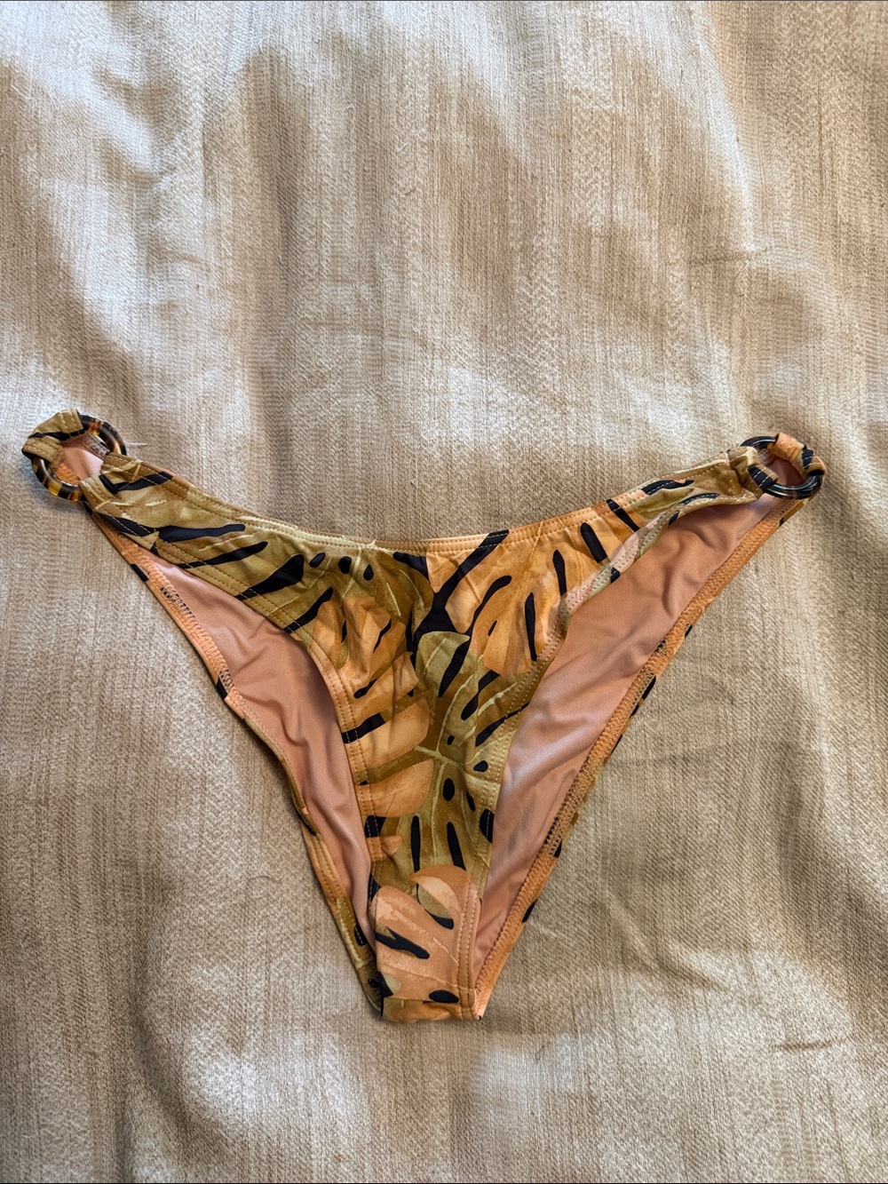 Billabong Tropical Leaf Print cheeky Bottoms